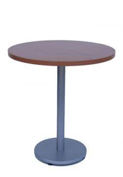שולחן עגול דגם פיצה 80 - נמוך /קוניאק