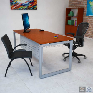 שולחן כתיבה משרדי דגם Diamond כולל מסתור מתכת