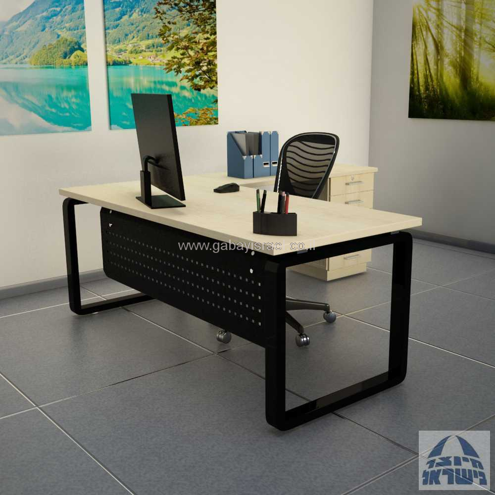 שולחן כתיבה משרדי דגם Rondo עם שלוחת מגירות